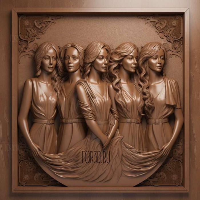 Fifth Harmony 3 stl model for CNC